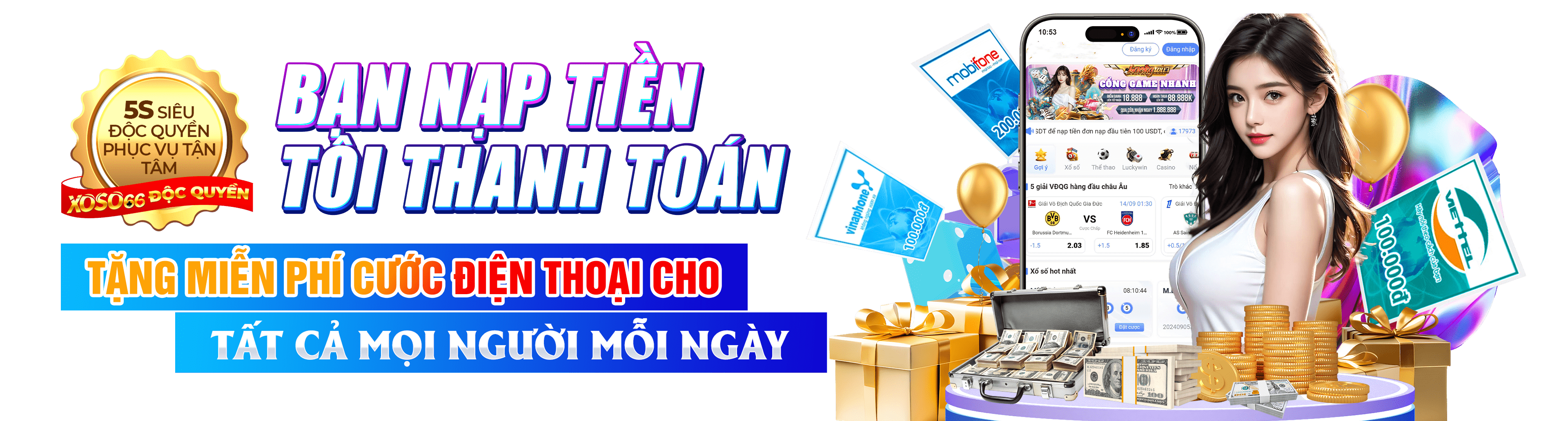 Hình ảnh quảng cáo của vn588 hiển thị nền tảng và các lợi ích
