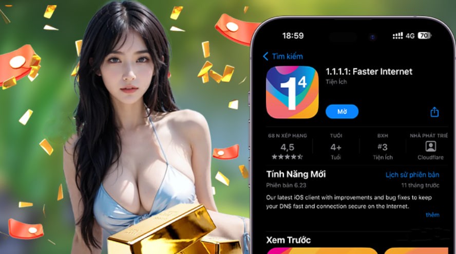 Hình ảnh quảng cáo của vn588 hiển thị nền tảng và các lợi ích