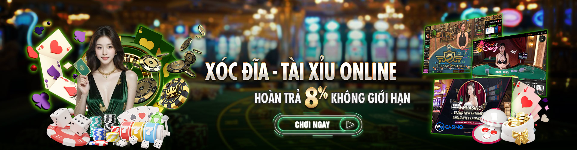 Hình ảnh quảng cáo của vn588 hiển thị nền tảng và các lợi ích